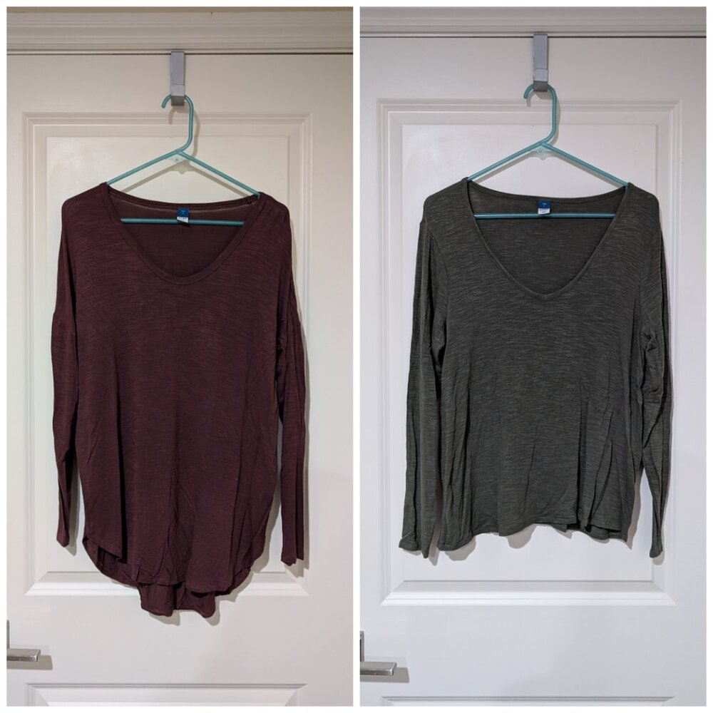 Old Navy Luxe Long Sleeve T-Shirts